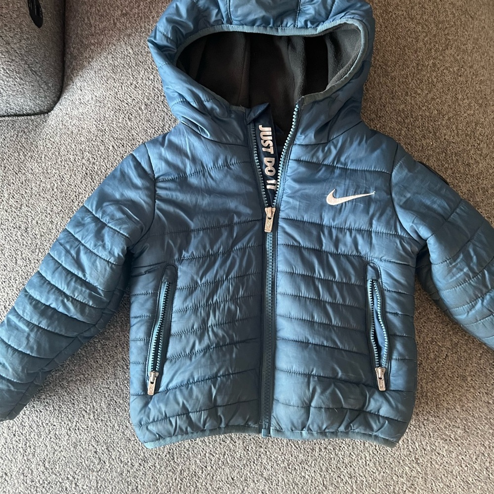 Nike Kids Blue Puffer Jacket
